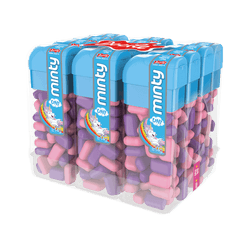 Pastilha Mini Minty Tutti-Frutti Unicórnio com 12 potes de 14g cada - Docile