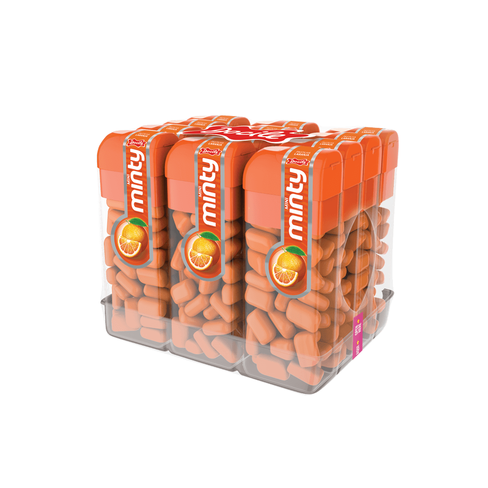 Mini Pastilhas Laranja - Docile.com.br - Docile