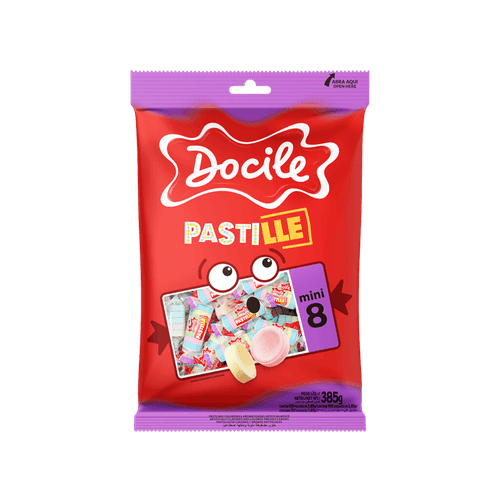 PASTILLE MINI 385G CAIXA COM 18 PACOTES