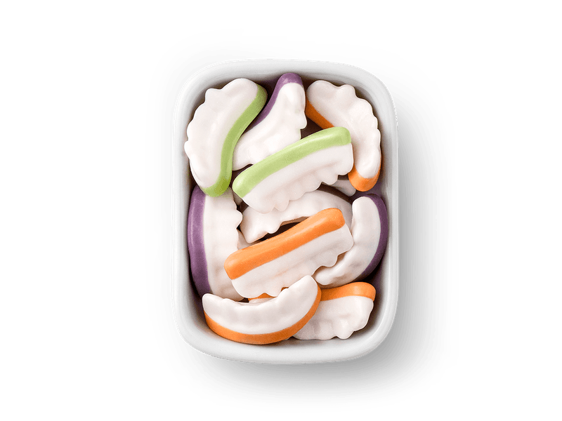 GELATINES DENTES DE MONSTRO SORT 12pctX80g
