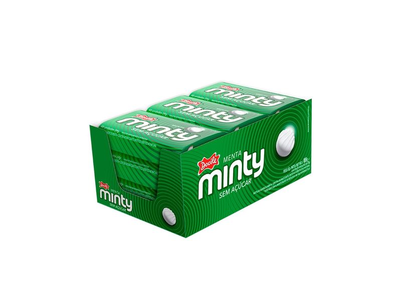 PASTILHA MINTY MENTA SEM ACUCAR 6dpX9ltX21g