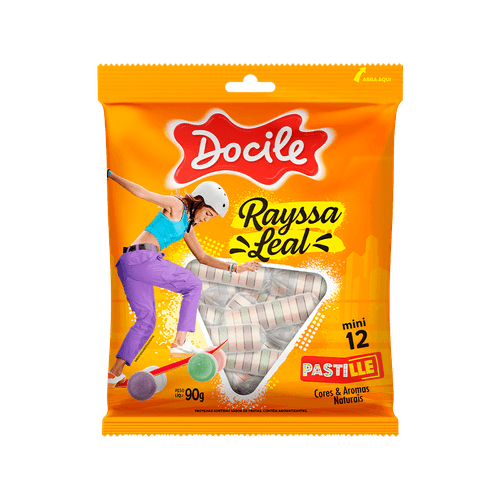 PASTILLE MINI RAYSSA 90G CAIXA COM 14 PACOTES