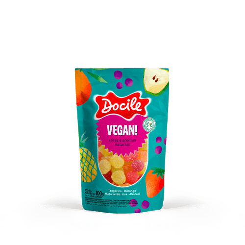 DOCIGOMA VEGAN SINO SORT 100G CAIXA COM 4 DISPLAYS