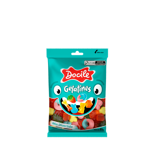 GELASTINES MIX 80G CAIXA COM 12 PACOTES