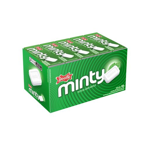 Pastilha Minty Hortelã com 20un de 17g cada - Docile