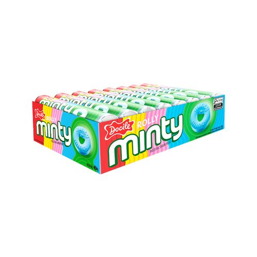 Pastilha Rolly Minty Fruit com 16un de 29g cada - Docile