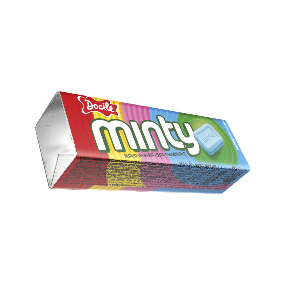 果物 mint Pastilha Minty Fruit com 20un de 17g cada - Docile - Docile