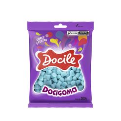 Bala de Goma Mini Sino Azul 500g - Docile