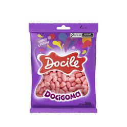 Bala de Goma Mini Sino Rosa 500g - Docile