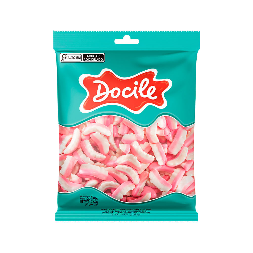 Bala de Gelatina Dentes de Vampiro 1kg - Docile