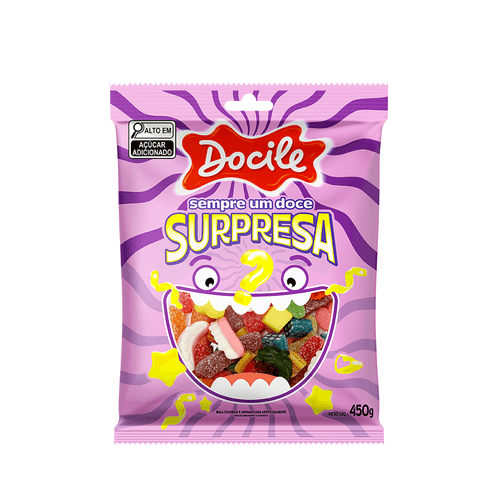 Bala de Gelatina Sempre Um Doce Surpresa 450g - Docile