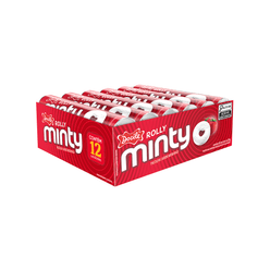 Pastilha Rolly Minty Morango com 12un de 29g cada - Docile